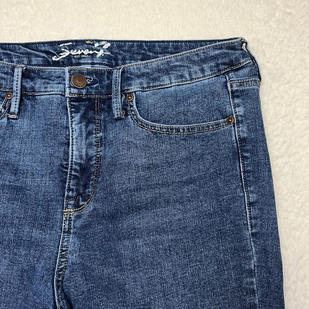 Seven7 Jeans Women 8 Blue Skinny High Rise Stretch Denim Pantsโ RN109890